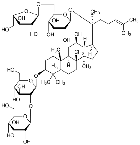 Ginsenoside Rc Structure