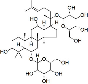 Ginsenoside Rg1 Structure